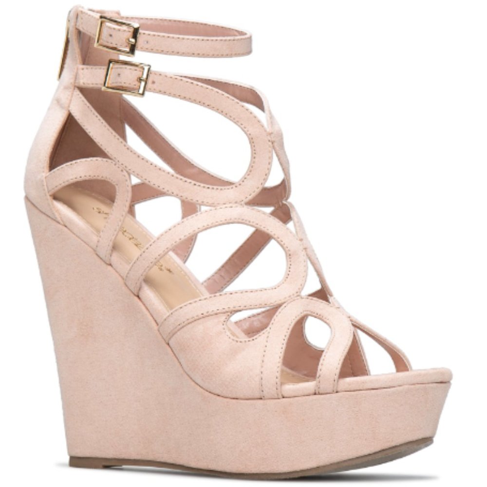 Strappy platform sandal, 7.5 'Millie'